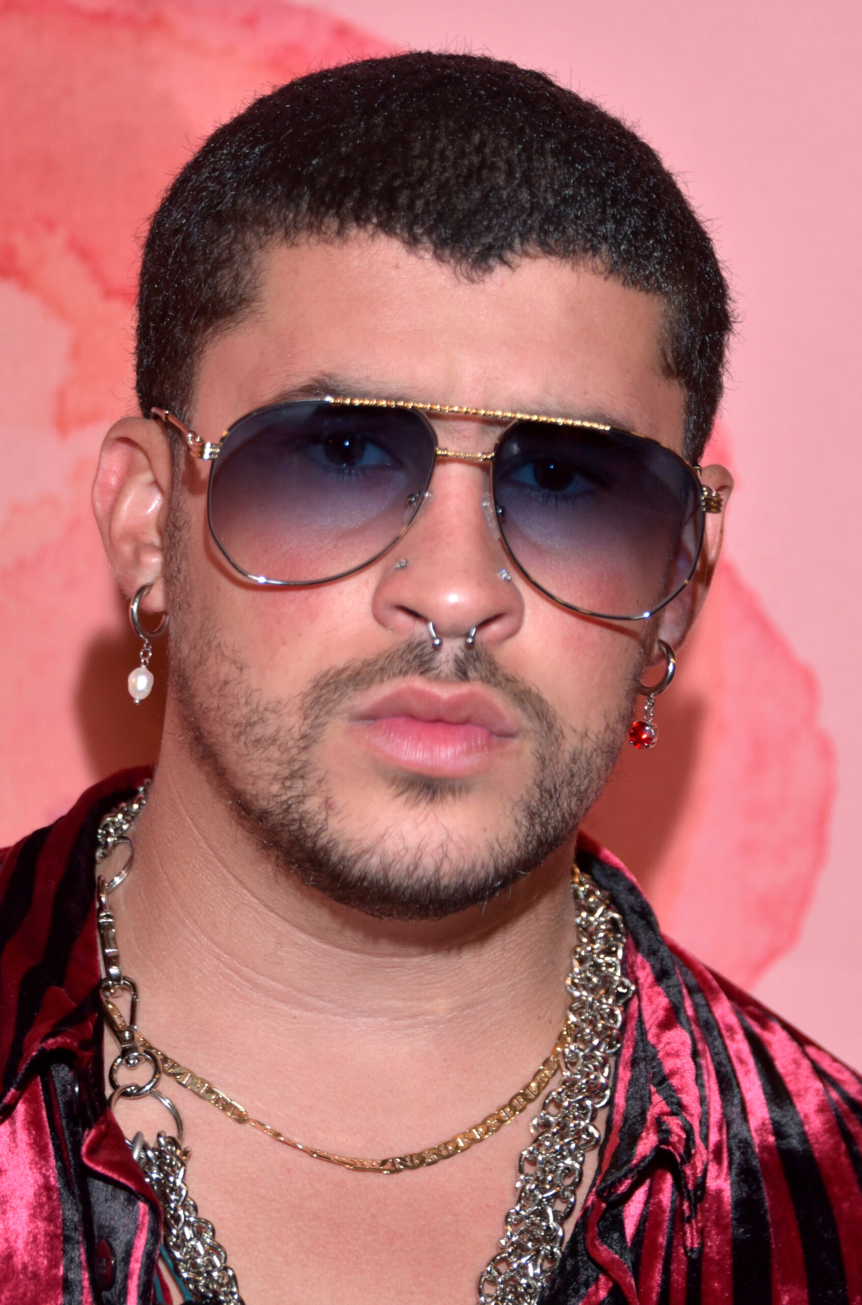 Bad Bunny performing on stage